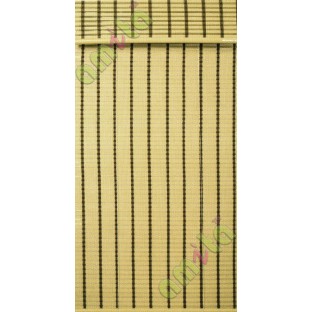 Rollup mechanism beige color with brown stripes PVC blind